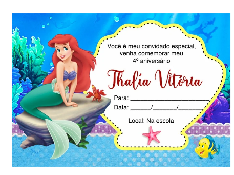 CONVITE IMPRESSO PERSONALIZADO