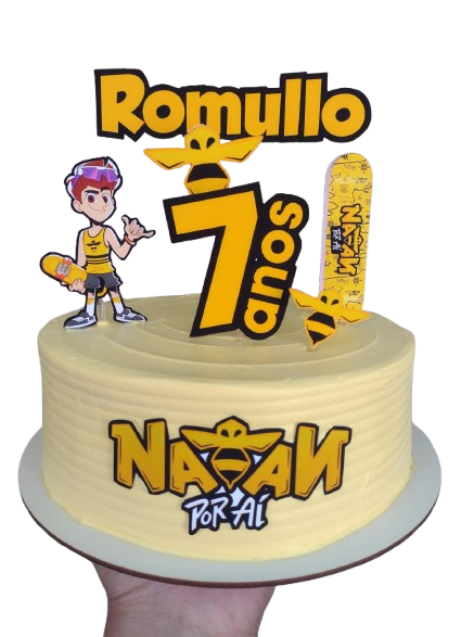 TOPO DE BOLO SIMPLES PERSONALIZADO