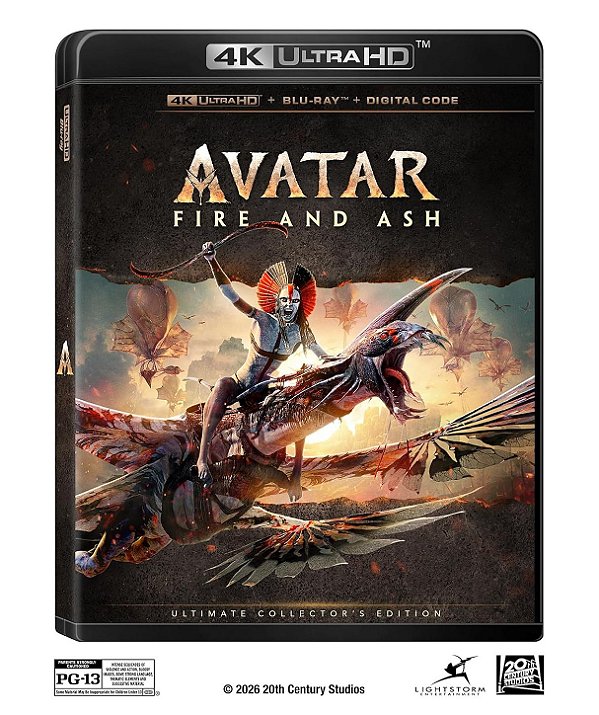 Avatar: Fogo e Cinzas [4K UHD + Blu-ray, 2025]