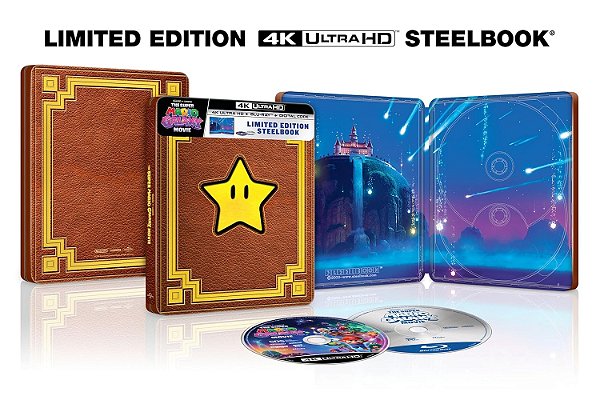 Super Mario Galaxy: O Filme - Steelbook [4K UHD + Blu-ray + Digital, 2026] - [PRÉ-VENDA PARA 16/06/2026]