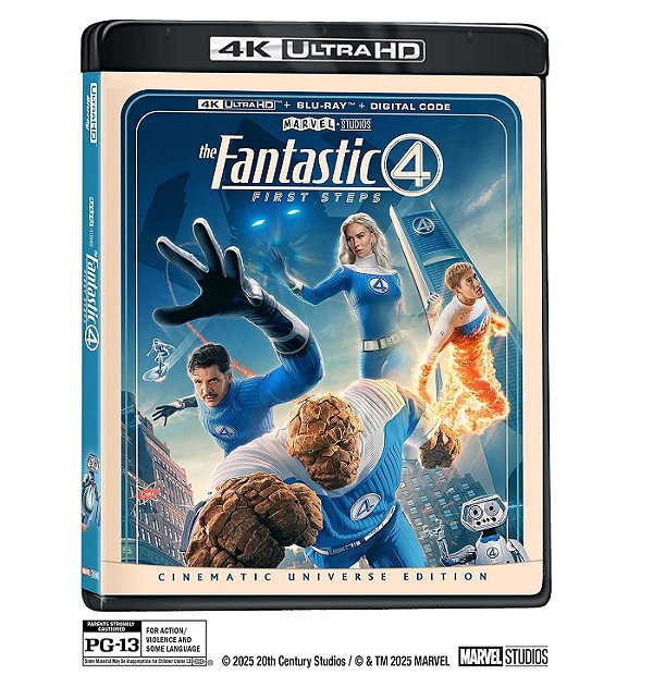 Quarteto Fantástico: Primeiros Passos- [4K UHD + Blu-ray+ Digital, 2025]