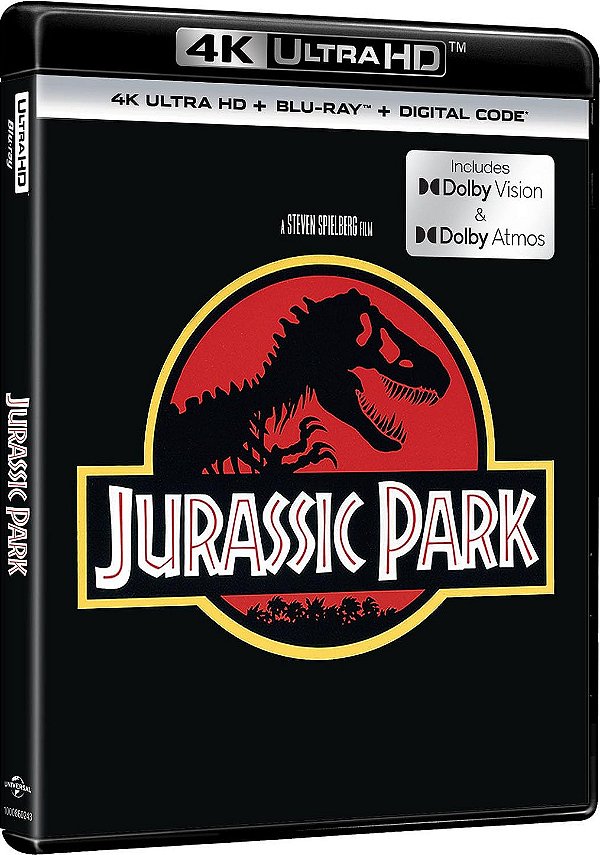 Jurassic Park [4K UHD + Blu-ray + Digital, 1993] - Edição remasterizada com Dolby Vision