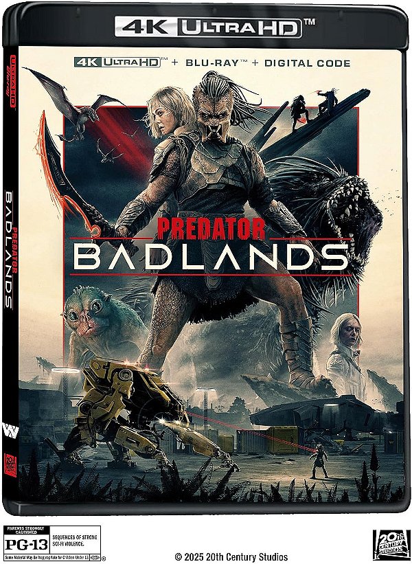 Predador: Terras Selvagens - [4K UHD + Blu-ray+ Digital, 2025]