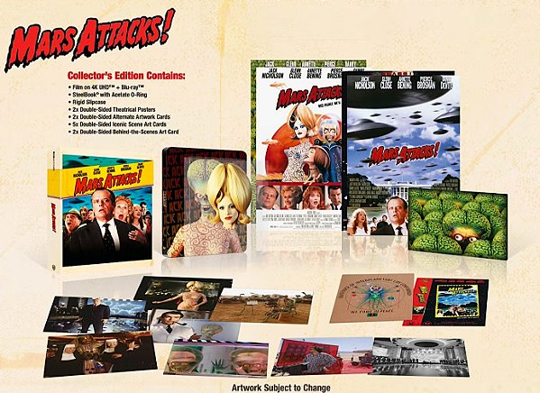 Marte Ataca! - Collector's Edition com Steelbook [4K UHD+ Blu-ray, 1996] - [PRÉ-VENDA]