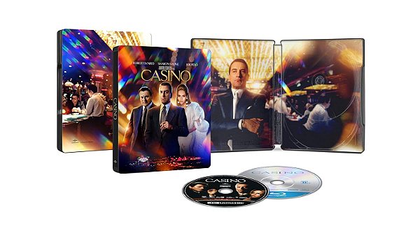 Cassino - Steelbook (Edição de 30 Anos) [4K UHD + Blu-ray, 1995] - Dublado e legendado