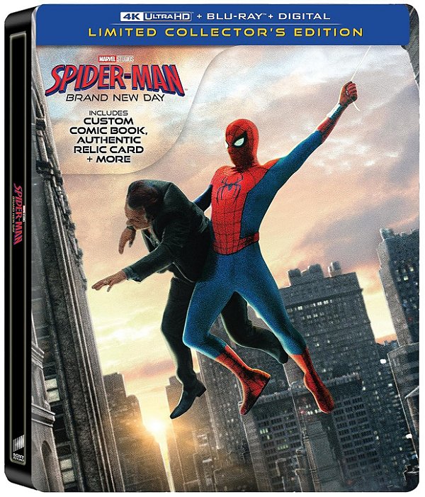 Homem-Aranha: Um Novo Dia - Edição de Colecionador c/ Steelbook (4K UHD + Blu-ray + Digital, 2026) - [PRÉ-VENDA PARA 17/11/2026]