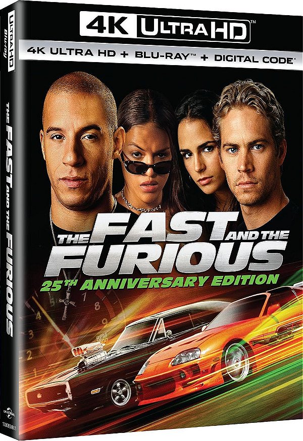 Velozes e Furiosos - Edição de 25 Anos - [4K UHD + Blu-ray+ Digital, 2001]