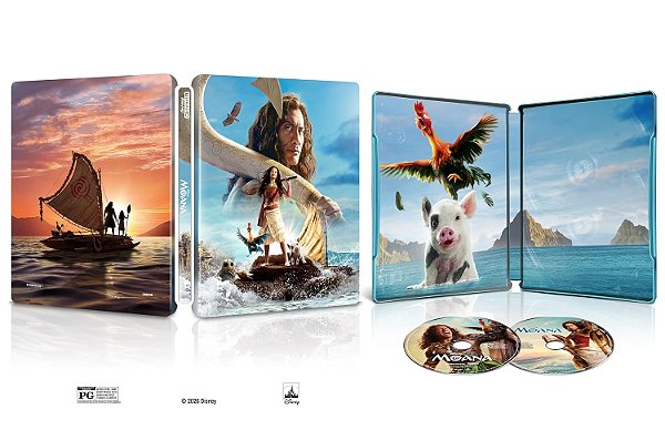 Moana - Steelbook (4K UHD + Blu-ray + Digital, 2026) - [PRÉ-VENDA PARA 06/10/2026]