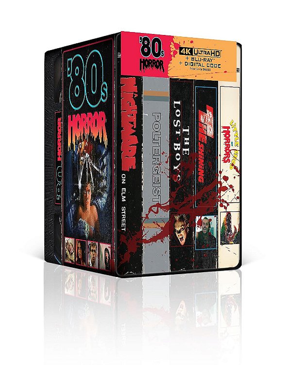 Terror dos Anos 80 - Coleção de 5 Filmes - Steelbook Library Case [4K Ultra HD + Blu-ray + Digital, 1980-1987] - [PRÉ-VENDA PARA 06/10/2026]