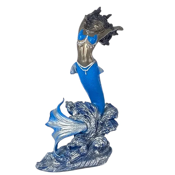 Imagem - Iemanjá Ondas - 24cm - Resina