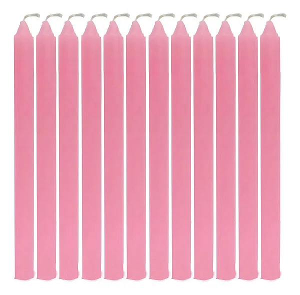 Vela - 12 Horas Rosa c/ 9 Unidades