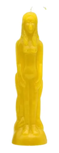 Vela - Magia - Unidade - Boneco Feminino Amarelo
