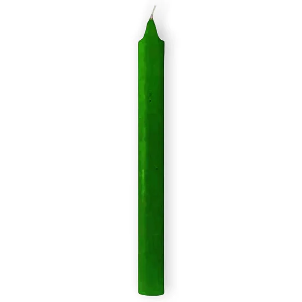 Vela - Palito Verde 15 unidades - 19cm
