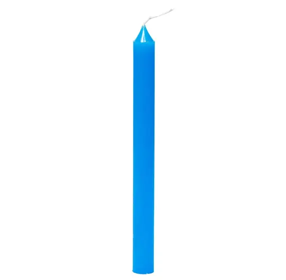 Vela - Palito Azul Claro 15 unidades - 19cm
