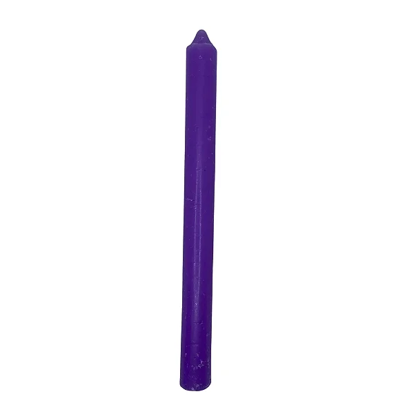 Vela - Palito Roxa 15 unidades - 19cm