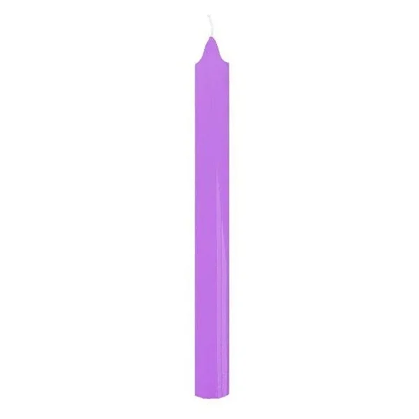 Vela - Palito Lilás 15 unidades - 19cm