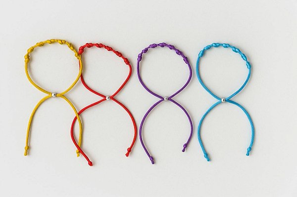 Pulseira de Proteção 7 Nós Kabbalah - 7 Pedidos Original