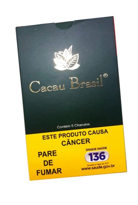 Charuto - Cacau Brasil - Tradicional - Caixa Com 5 Unidades