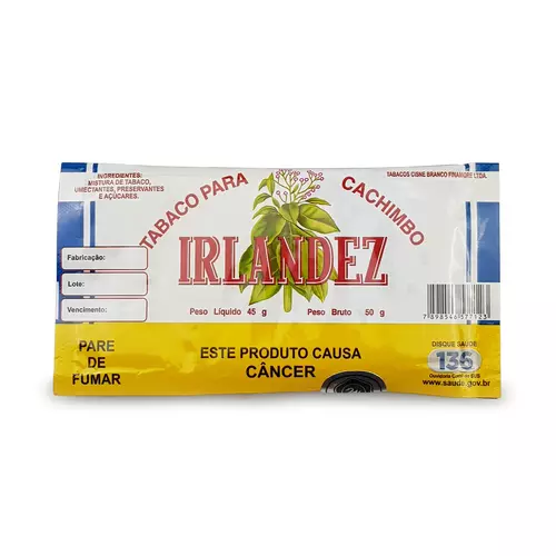 Tabaco - Cachimbo - Irlandêz Natural 50g