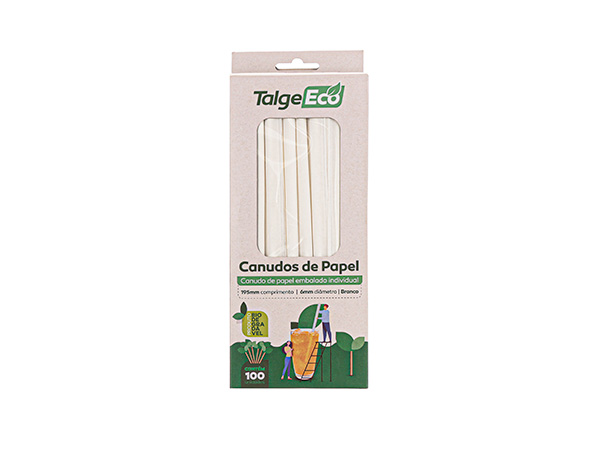 CANUDO PAPEL COMUM BIODEGRADÁVEL 6MM BRANCO TALGE