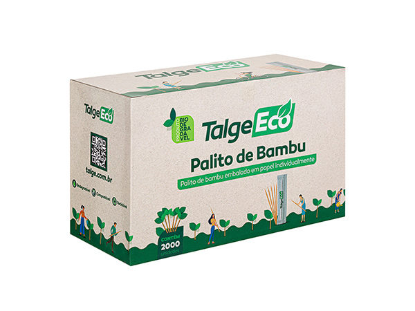 PALITO DENTE BAMBU EMB.PAPEL C/2000UND TALGE