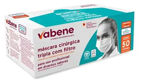 MASCARA TNT TRIPLA BRANCA C/50UND VABENE