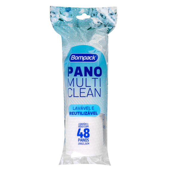 Pano Multi Clean Branco 20x21,5cm c/48und Bompack