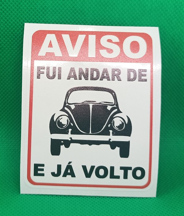 kit de 4 Adesivos Fusca