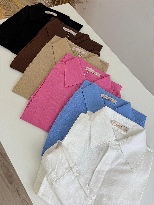 Maxi camisa linho Vitória