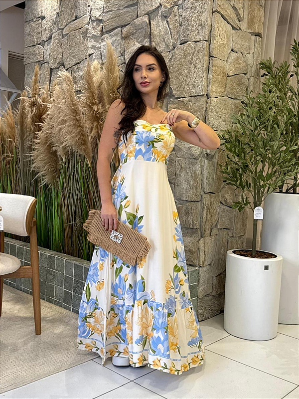 Vestido estampa inspiração Laura