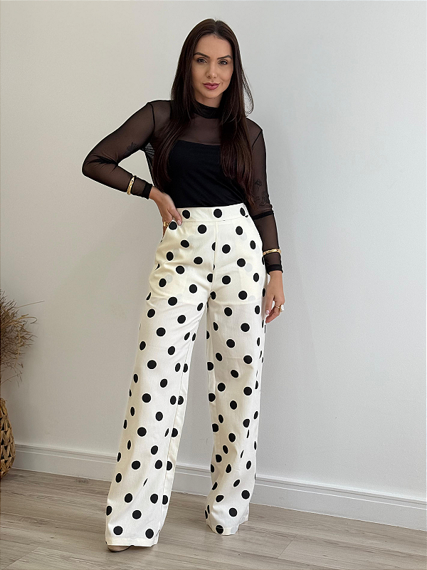 Calça poá Anabela