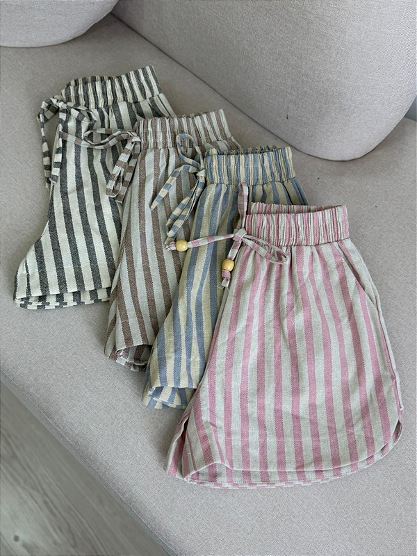 Short linho com elastico Nina