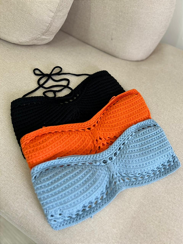 Cropped tricô Priscila