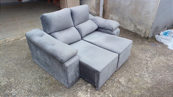 Sofá 2 Lugares com Chaise Extensível – R$250