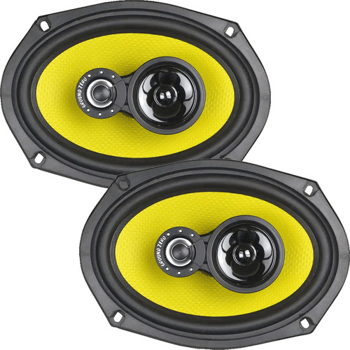 Falante Coaxial Ground Zero Titanium 6x9  260wrms 3 Ohms Par