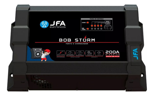Fonte Carregador Automotiva JFA Bob Storm 200a Amperes Bivolt