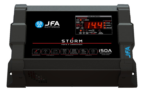 Fonte Carregador Automotiva JFA Storm 150a Amperes Bivolt