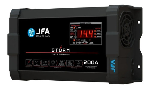 Fonte Carregador Automotiva JFA Storm 200a Amperes Bivolt Automático