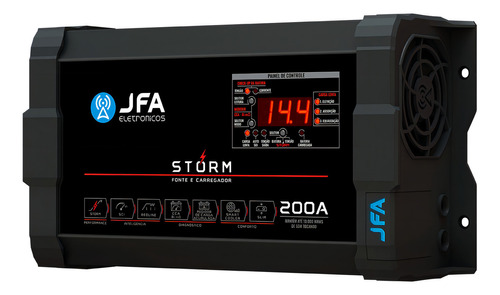 Fonte Carregador JFA Storm Monovolt 200a Amperes Mono 220v