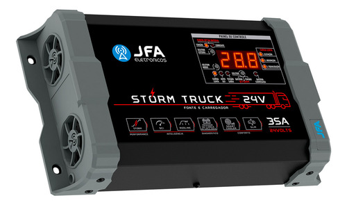 Fonte Carregador JFA Storm Truck 35a 24v Bivolt Caminhão