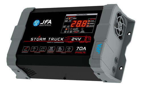 Fonte Carregador JFA Storm Truck 70a 24v Bivolt Caminhão