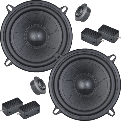 Kit 2 Vias Ground Zero Iridium 5pol 180wrms 4 Ohm Gzic 130.2