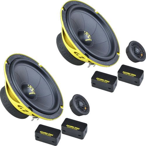 Kit 2 Vias Ground Zero Iridium Spl 6,5pol 240wrms 4 Ohms