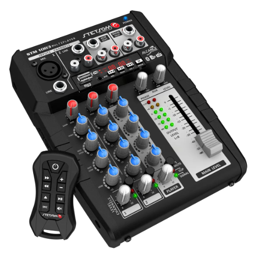 Mesa De Som Automotivo Stetsom Stm 1003 12v 2 Canais Stereo