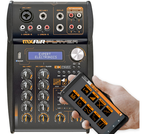 Mesa Processador Expert Mx Air Player Bluetooth Usb 12v