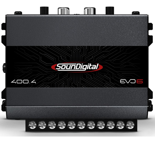 Módulo Amplificador Soundigital Sd400.4 Evo 6 - 2 Ohms por Canal 4 Ohms em Bridge 4 Canais