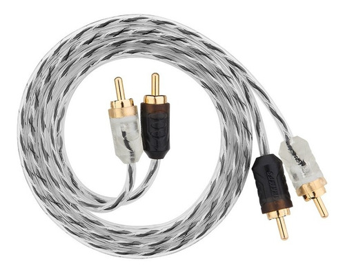 Cabo Rca Taramps 1 Metro 1m 100cm Banhado A Ouro Double Injetado 1 Metro Stereo Som Automotivo