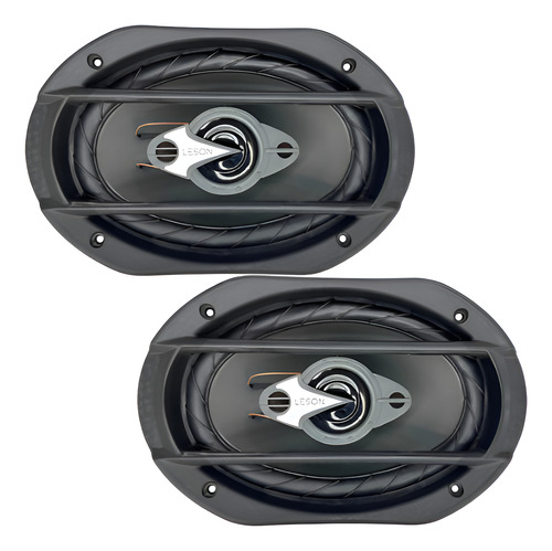 Alto-falante Triaxial Leson Diamond 6x9 320w 4 Tampão Carro Preto