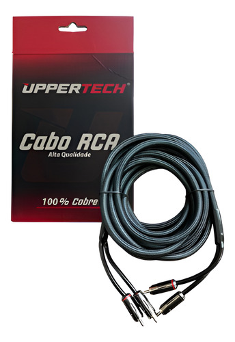 Cabo Rca 5m Malha Nautica Tripla Blindagem Anti Ruido Cobre