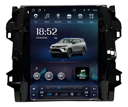 Multimídia Sw4 2016 A 2025 Tesla 12pol 4+64gb Carplay + 4g Preto